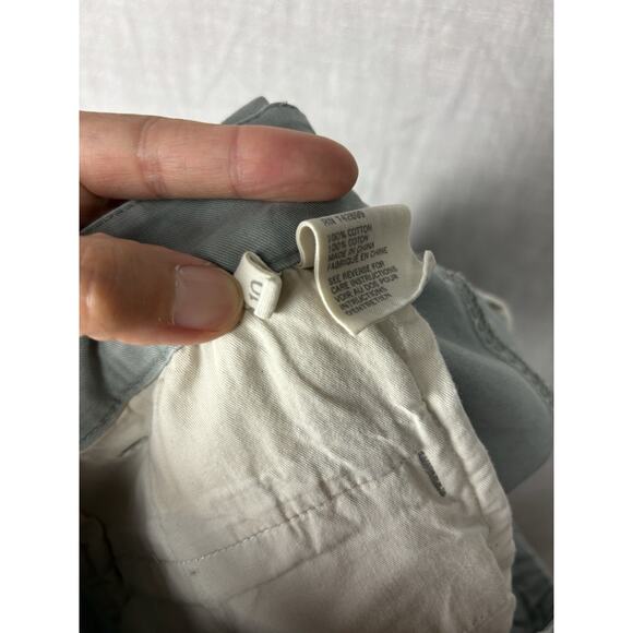 G1 Goods Paper Twill Pants Light Green Cotton Chino Raw-Hem Women's Size 10 - Picture 9 of 9